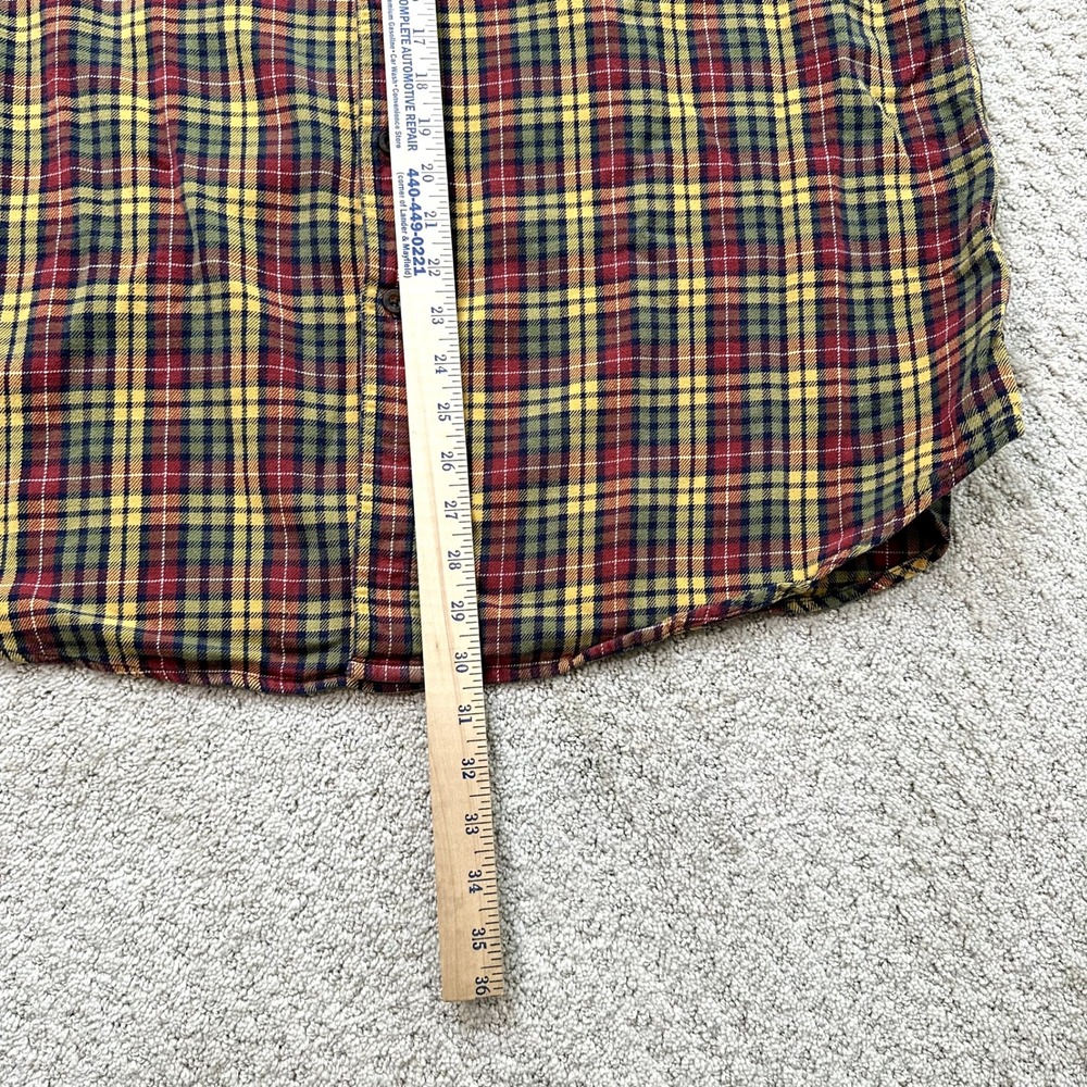 Woolrich Flannel Button Down Shirt Mens XL Plaid‎ Check Cotton Long Sleeve - Picture 6 of 6
